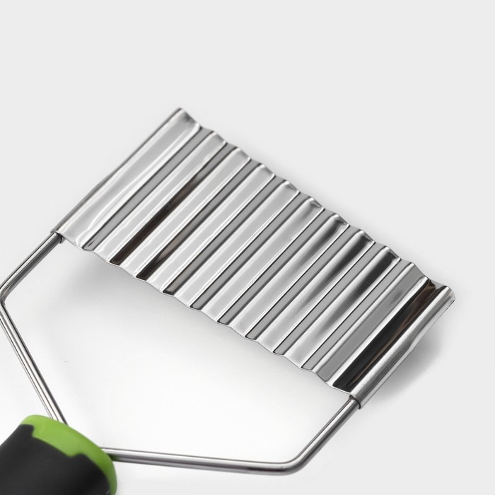 Нож для фигурной нарезки Доляна Lime, 20 см, нержавеющая сталь, цвет чёрный Нож для фигурной нарезки Доляна Lime, 20 см, нержавеющая сталь, цвет чёрный