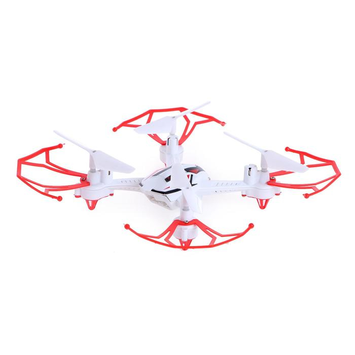 Квадрокоптер радиоуправляемый SKYDRONE, работает от аккумулятора, цвет красный Квадрокоптер радиоуправляемый SKYDRONE, работает от аккумулятора, цвет красный