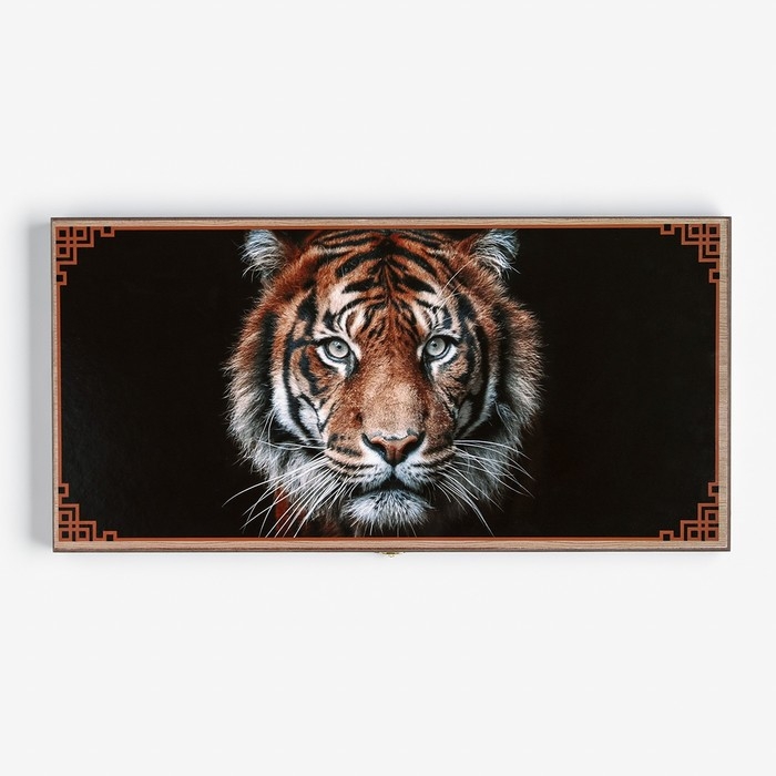 Нарды деревянные большие, настольная игра Нарды деревянные большие, настольная игра "Тигр", 50 х 50 см