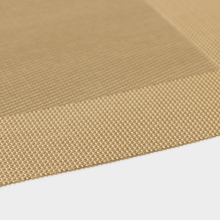 Салфетка сервировочная на стол Доляна «Шахматы», 45×30 см, цвет карамельный