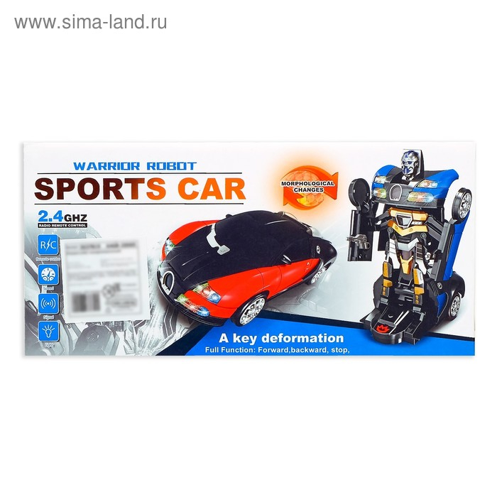 Робот радиоуправляемый «Гонщик», трансформируется, световые и звуковые эффекты, цвета МИКС