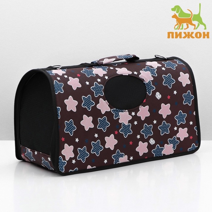 Сумка-переноска для животных  Сумка-переноска для животных "Star", размер L, 53 х 21 х 29 см, бордо