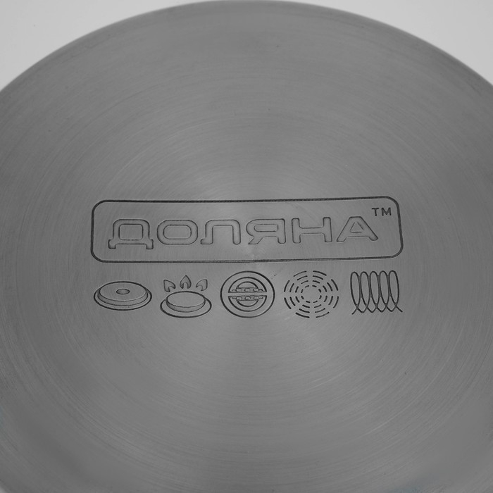 Кастрюля из нержавеющей стали Доляна «Гиперион», 3,5 л, d=20 см, с крышкой Кастрюля из нержавеющей стали Доляна «Гиперион», 3,5 л, d=20 см, с крышкой