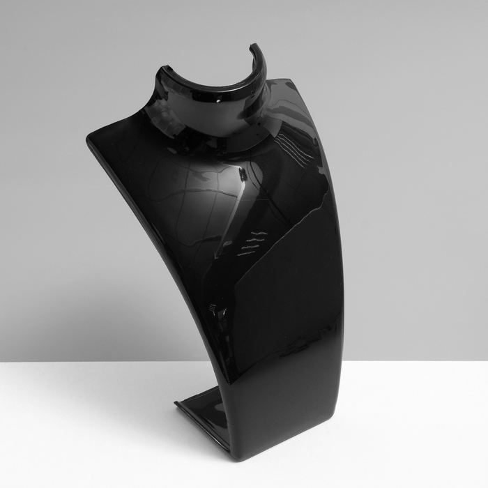 Бюст для украшений, 13,5×10,5×20 см, h=20 см, цвет чёрный, глянцевый Бюст для украшений, 13,5×10,5×20 см, h=20 см, цвет чёрный, глянцевый