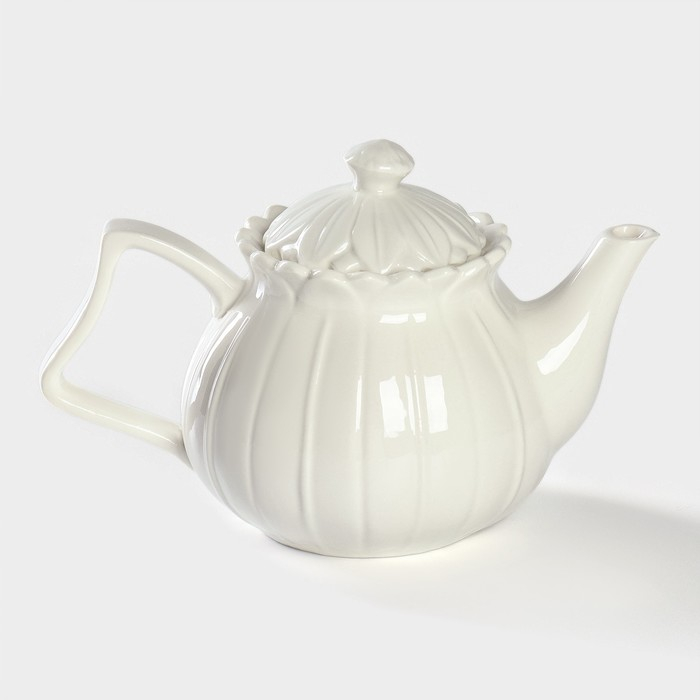 Чайник фарфоровый заварочный на подставке из бамбука BellaTenero «Тюльпан», 700 мл, цвет белый Чайник фарфоровый заварочный на подставке из бамбука BellaTenero «Тюльпан», 700 мл, цвет белый