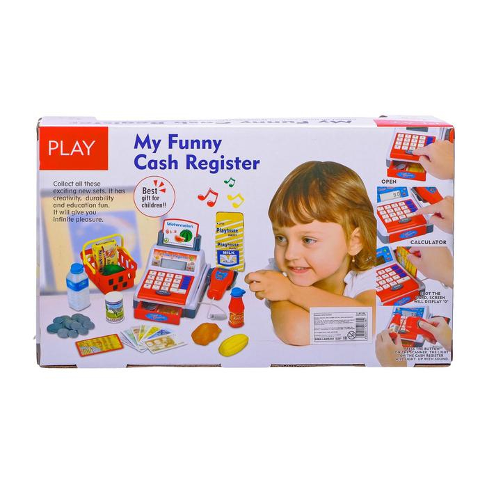 Касса с продуктами, звуковые эффекты, работает от батареек Касса с продуктами, звуковые эффекты, работает от батареек