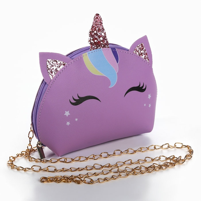 Сумка детская для девочки Сумка детская для девочки "Волшебный единорожик" из искусственной кожи