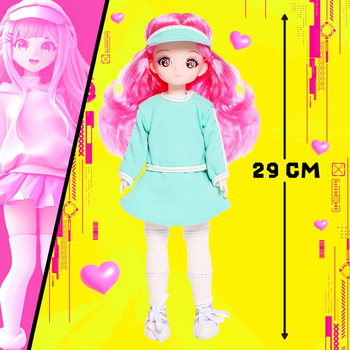 Кукла шарнирная «Крутая малышка», 29см Кукла шарнирная «Крутая малышка», 29см