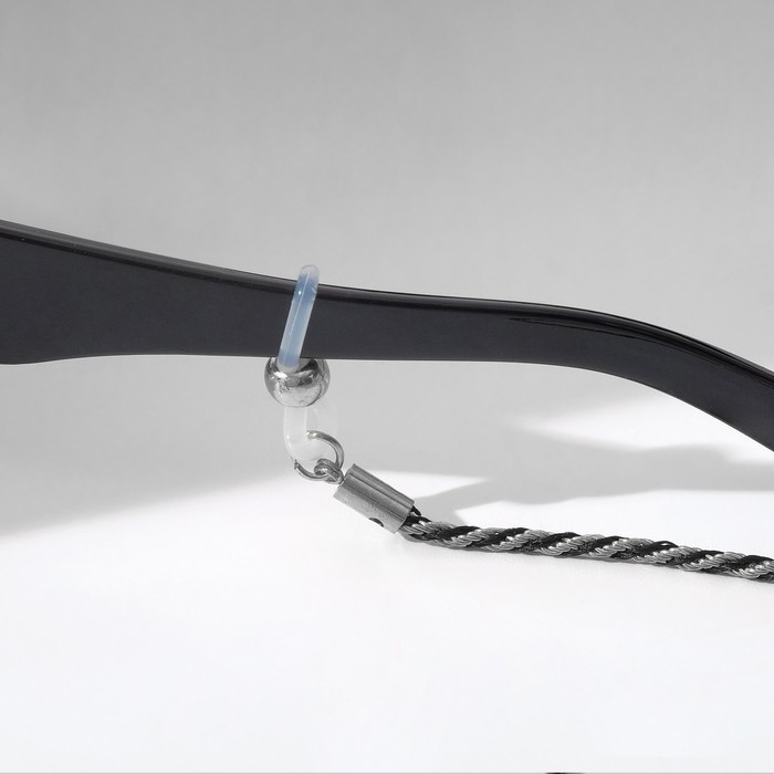 Цепочка для очков «Эстетика» №32, цвет чёрно-серебристый, 70 см Цепочка для очков «Эстетика» №32, цвет чёрно-серебристый, 70 см