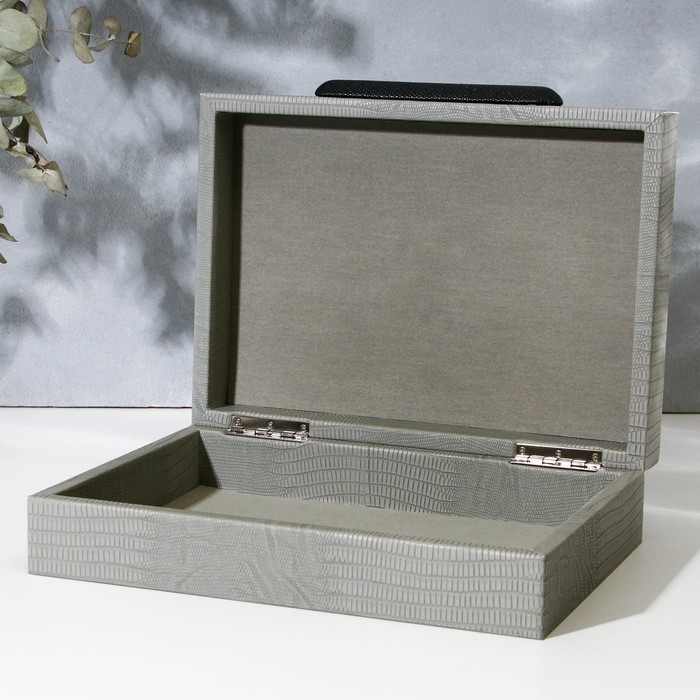 Шкатулка для украшений «Классика» экокожа, набор 2 шт. Шкатулка для украшений «Классика» экокожа, набор 2 шт.