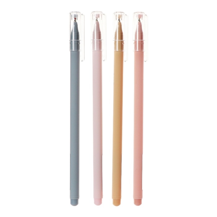 Ручка шариковая ErichKrause Slim Stick Ручка шариковая ErichKrause Slim Stick "Tiramisu", игольчатый узел 0.7 мм, синяя, тонкий дизайн Soft Touch, микс