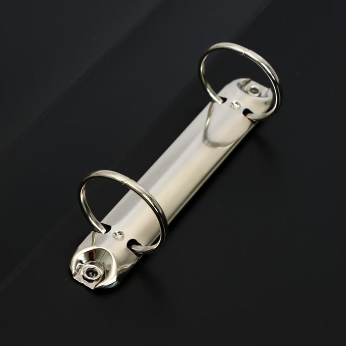 Папка на 2 кольцах А4, Calligrata, 40 мм, 700 мкм, карман на торце, черная Папка на 2 кольцах А4, Calligrata, 40 мм, 700 мкм, карман на торце, черная