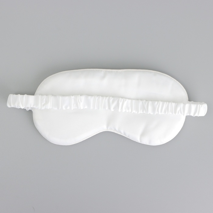 Маска шелковая для сна «Котички», 20 х 9 см, цвет белый Маска шелковая для сна «Котички», 20 х 9 см, цвет белый