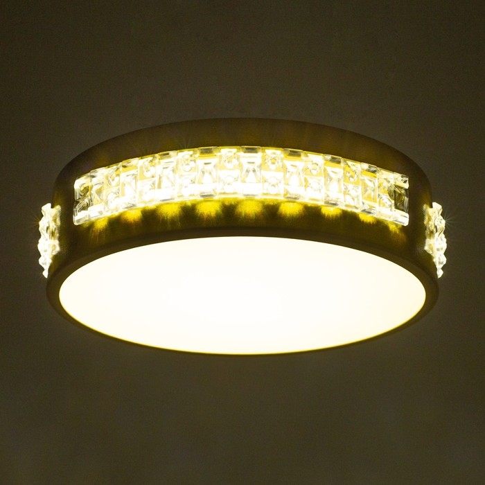 Светильник "Меркурий" LED 12Вт 3000-6000К золотой 16х16х8см BayerLux