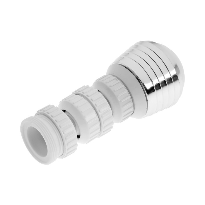 Аэратор ZEIN Z3601, поворотный, на шарнире, 2 режима, хром/белый Аэратор ZEIN Z3601, поворотный, на шарнире, 2 режима, хром/белый