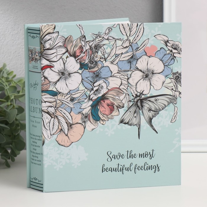 Фотоальбом на 80 фото 10х15 см "Цветочный орнамент" МИКС 23,5х19,5х4 см