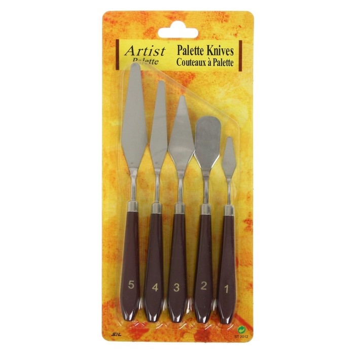 Набор мастихинов для художника, 5 предметов (1, 2, 3, 4, 5) Набор мастихинов для художника, 5 предметов (1, 2, 3, 4, 5)