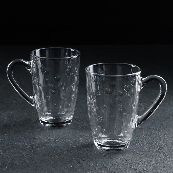 Набор стеклянных кружек «Мармелад», 325 мл, 2 шт Набор стеклянных кружек «Мармелад», 325 мл, 2 шт