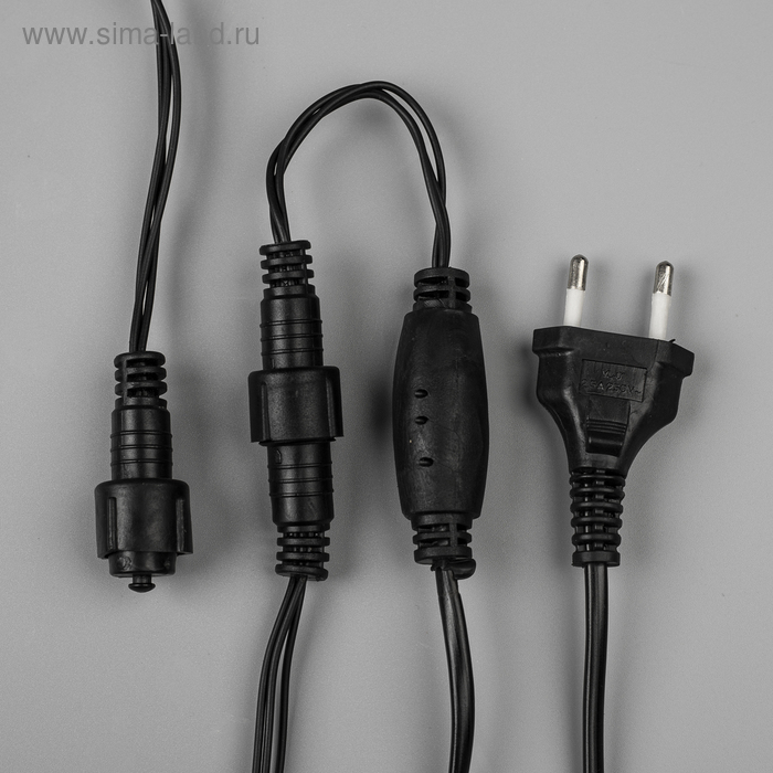 Гирлянда «Бахрома» 3 × 0.6 м, IP44, УМС, тёмная нить, 160 SMD-LED, свечение мульти, 220 В Гирлянда «Бахрома» 3 × 0.6 м, IP44, УМС, тёмная нить, 160 SMD-LED, свечение мульти, 220 В