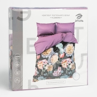 Постельное бельё Этель 2 сп Flowers 175х215 см, 200х220 см, 50х70 см-2 шт, поплин, 125 г/м2