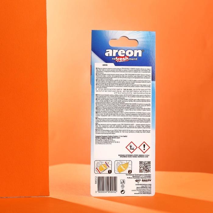 Ароматизатор на зеркало Areon Refreshment Mon classic лимон 704-045-312 Ароматизатор на зеркало Areon Refreshment Mon classic лимон 704-045-312