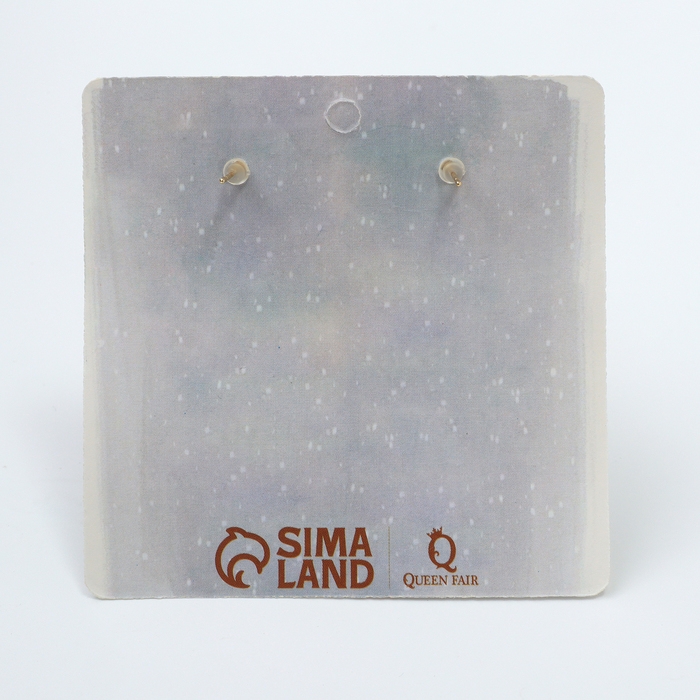 Новый год! Серьги «Новогодние» висячие, шапка, цветные в золоте Новый год! Серьги «Новогодние» висячие, шапка, цветные в золоте