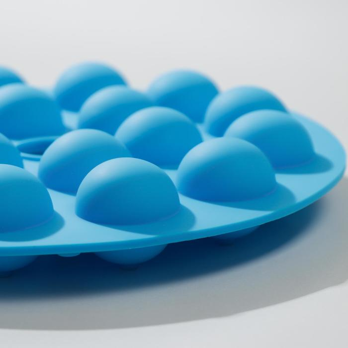 Форма для леденцов Доляна «Лолли-поп», силикон, 26×25×4 см, 18 ячеек (d=3,7 см), с палочками, цвет МИКС Форма для леденцов Доляна «Лолли-поп», силикон, 26×25×4 см, 18 ячеек (d=3,7 см), с палочками, цвет МИКС