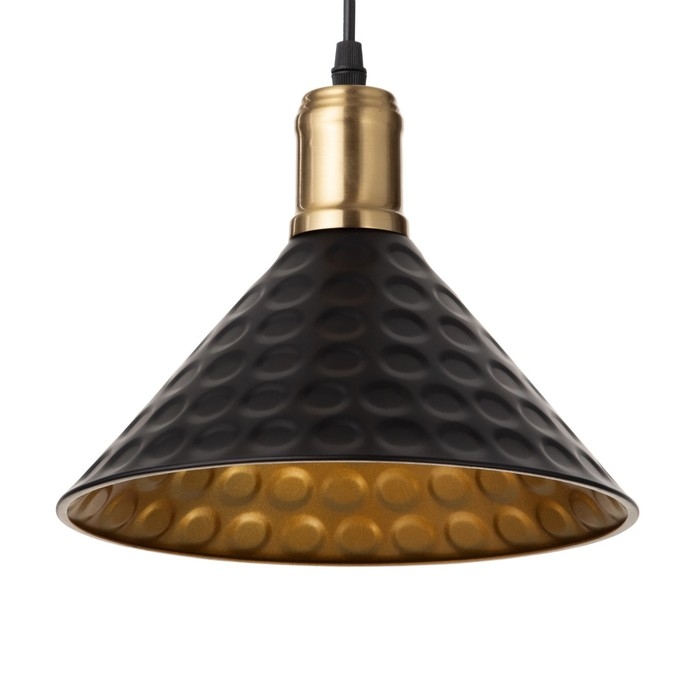 Светильник BayerLux Светильник BayerLux "Чеканка" Е27 40Вт черный-золото 24х24х17-117 см