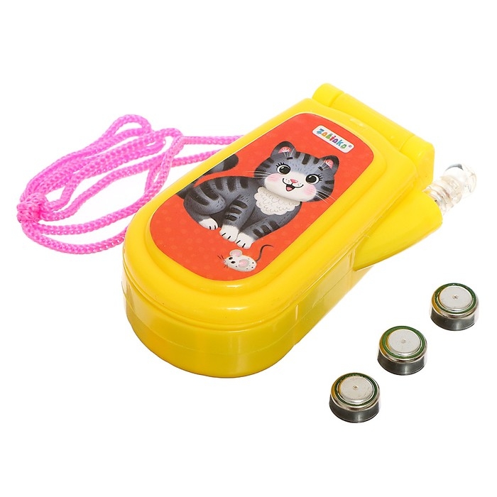 Музыкальный телефон «Друзья», звуковые эффекты, работает от батареек, МИКС Музыкальный телефон «Друзья», звуковые эффекты, работает от батареек, МИКС