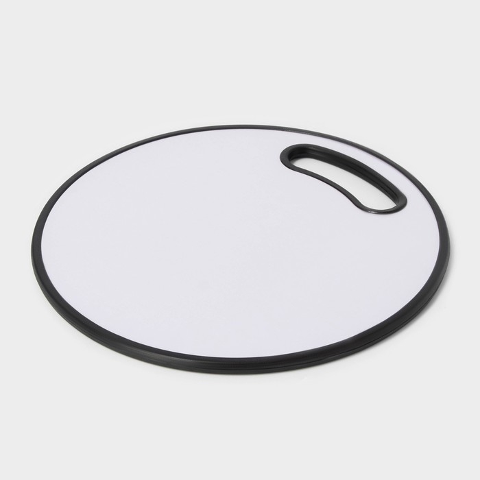 Доска разделочная пластиковая Доляна «Звёздное небо», круглая, d=30 см, цвет чёрный Доска разделочная пластиковая Доляна «Звёздное небо», круглая, d=30 см, цвет чёрный