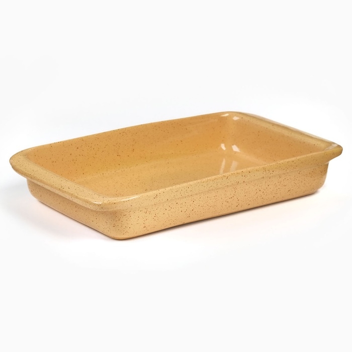 Емкость для запекания Емкость для запекания "Борисовская" прямоугольная средняя, каракум, 1,5л / 18,5х32,5х5см