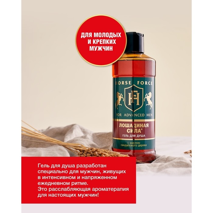 Подарочный набор для мужчин Лошадиная сила: шампунь, 500 мл + гель для душа, 500 мл Подарочный набор для мужчин Лошадиная сила: шампунь, 500 мл + гель для душа, 500 мл