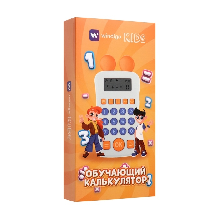 Интерактивный калькулятор детский Windigo, для изучения счёта, голубой Интерактивный калькулятор детский Windigo, для изучения счёта, голубой