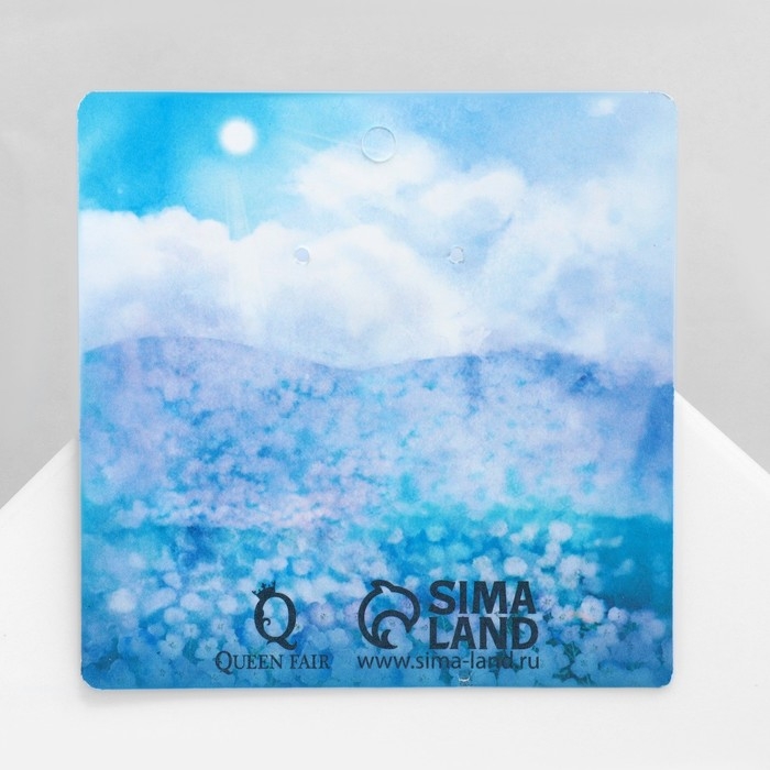 Серьги акрил «Котики», цвет бело-серый Серьги акрил «Котики», цвет бело-серый