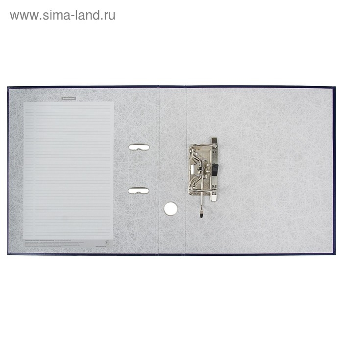 Папка-регистратор А4, 50 мм, ErichKrause Granite, собранная, пластиковый карман, синяя, вместимость 350 листов Папка-регистратор А4, 50 мм, ErichKrause Granite, собранная, пластиковый карман, синяя, вместимость 350 листов
