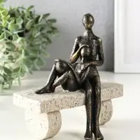 Сувенир полистоун "Абстракция. Мама и ребенок на скамейке" бронза с бежевым 17,5х10,5х19 см 109027 Сувенир полистоун "Абстракция. Мама и ребенок на скамейке" бронза с бежевым 17,5х10,5х19 см 109027