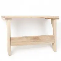 Полка - вешалка "Сосновская №2" 3 крючка 58х37х24 см