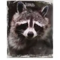 Тетрадь 48 листов в клетку, Calligrata &laquo;Дикие животные&raquo;, МИКС