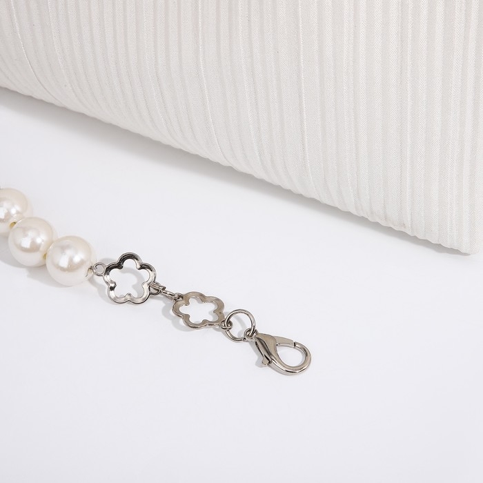 Сумка-багет на молнии, цвет белый Сумка-багет на молнии, цвет белый