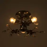 Люстра BayerLux &laquo;Цветы&raquo;, 3&times;40 Вт, Е27, хром, 42&times;42&times;18 см