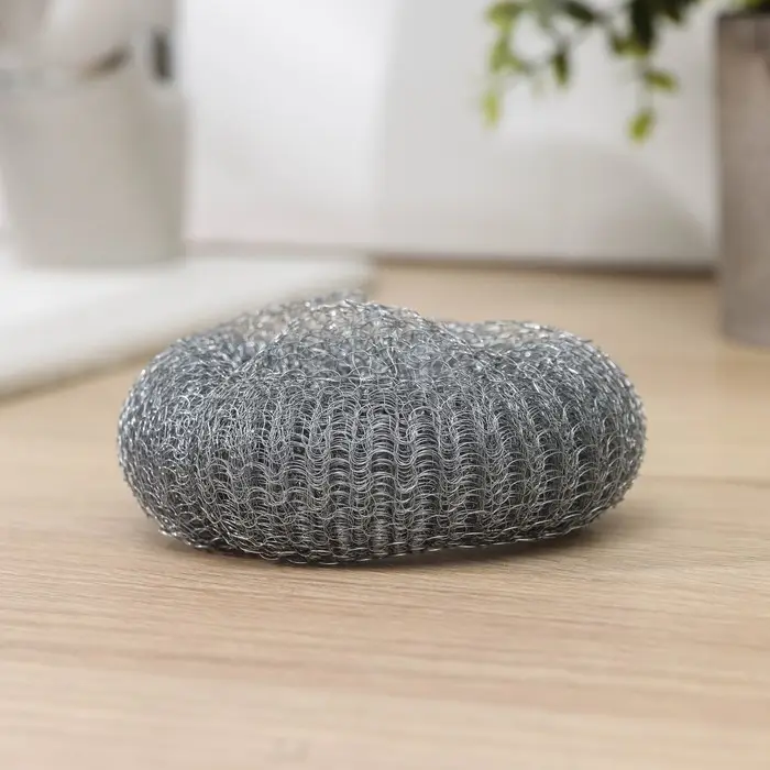 Губка для посуды металлическая Raccoon, плетёная, оцинкованная, 30 гр Губка для посуды металлическая Raccoon, плетёная, оцинкованная, 30 гр