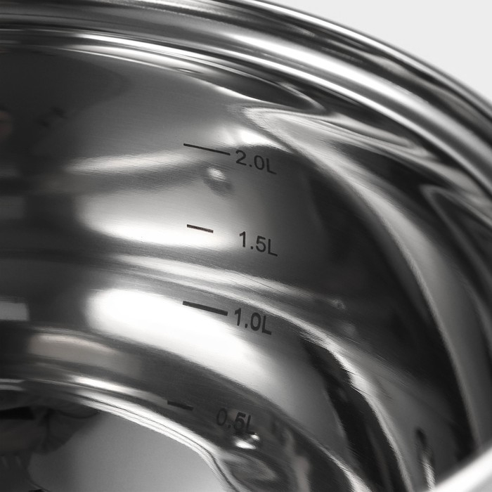 Кастрюля из нержавеющей стали Доляна «Гиперион», 2,5 л, d=18 см, с крышкой Кастрюля из нержавеющей стали Доляна «Гиперион», 2,5 л, d=18 см, с крышкой