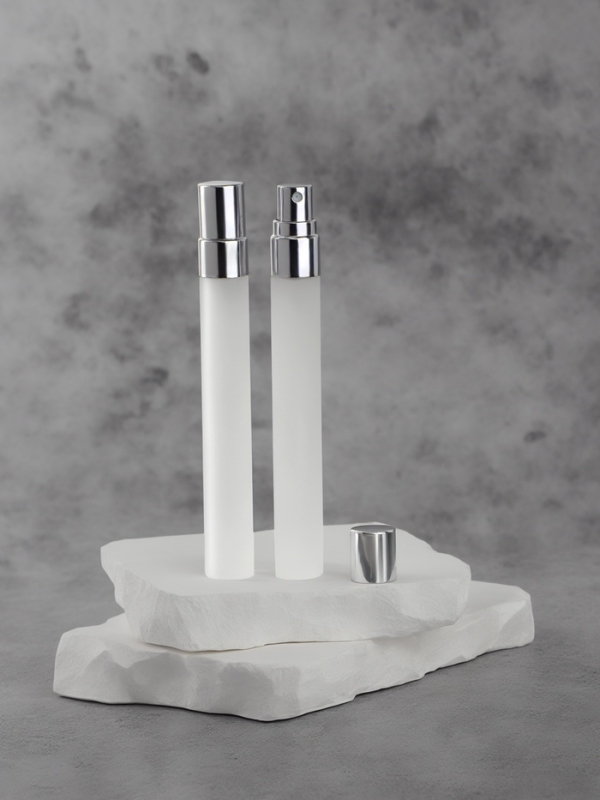 Флакон для парфюма, с распылителем, стеклянный, 10 мл, фасовка - 2 шт, цвет серый Флакон для парфюма, с распылителем, стеклянный, 10 мл, фасовка - 2 шт, цвет серый