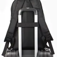 Рюкзак школьный, однотонный, USB, 1 отделение, 3 кармана, 30&times;15&times;45 см, чёрный