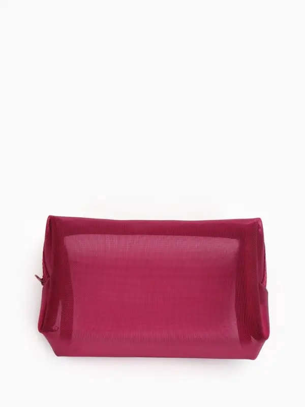 Косметичка дор Сетка 18*7,5*10, отд на молнии, бордовый Косметичка дор Сетка 18*7,5*10, отд на молнии, бордовый