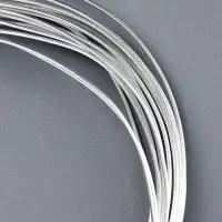 Проволока алюминиевая для поделок и декорирования, 5 м, d=1 мм, серебристая