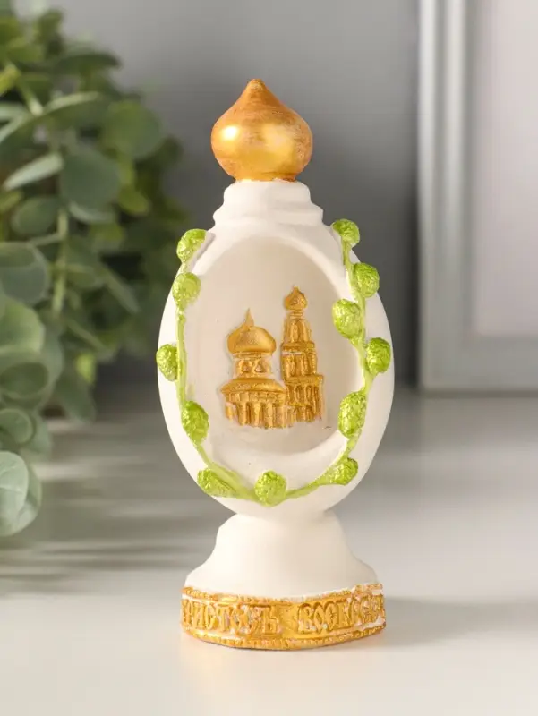 Фигурка гипс &laquo;Яйцо с куполом&raquo;, 11&times;5 см