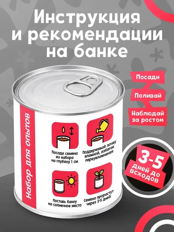 Набор для опытов ЭВРИКИ &laquo;Мой мини-сад&raquo;, арбуз