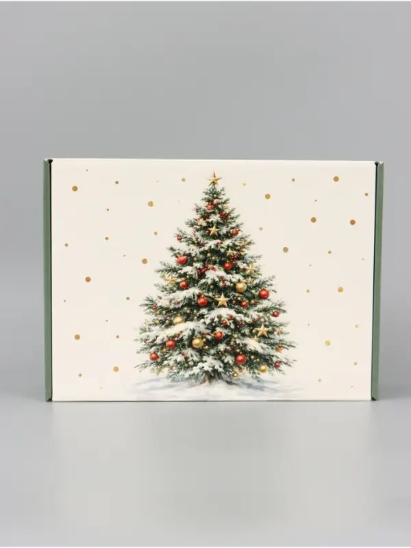 Коробка подарочная, самосборная &laquo;Новогодняя елочка&raquo;,30.7&times;22&times;9.5 см