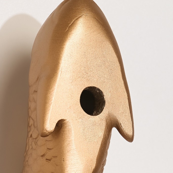 Декор настенный, Декор настенный, "Рыбка" 16 x 5 см, золото, левый